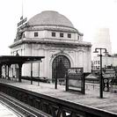 Historic Picture, Canal Street elevated train station